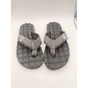 Volcom Recliner Mens Flip Flop Sandals Grey Charcoal Thong V0811520 Size 8